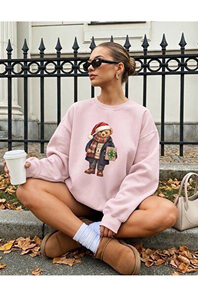 Jose Clothing Teddy Bear Printed Organic Cotton Sweatshirt