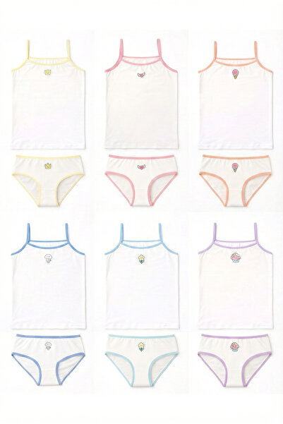 HNX Σετ εσώρουχα για κορίτσια με βαμβακερό εμπριμέ σετ εσώρουχα και εσώρουχα – Πακέτο 6 τεμαχίων