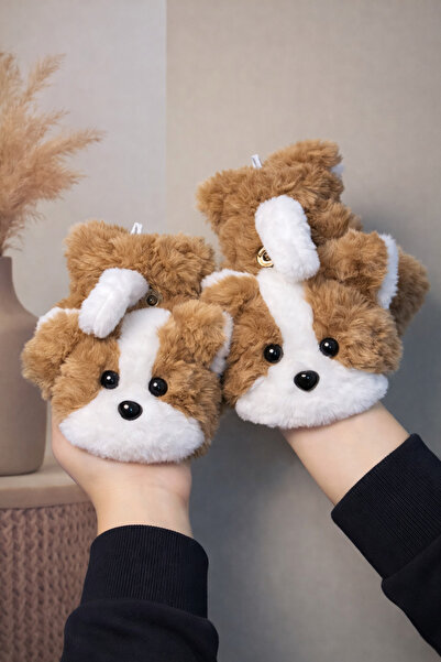 MD Moda Accessories Sevimli Köpek Figürlü Peluş Eldiven – Yumuşak, Sıcak Tutu...