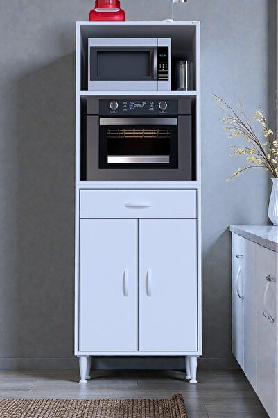 Eliusta Ora 48 cm Derinlikte 1 Çekmece 2 Kapak Modüler Dolap 60x162,4x48 cm B...