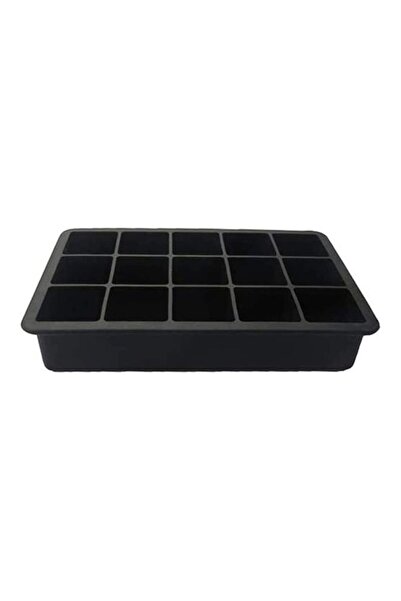 Generic Silicone Ice Cube Molds With Lid Black