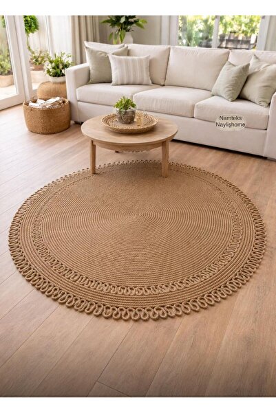 naylişhome Jüt. Desenli, Dekoratif, Kilim, Salon ,mutfak Halısı. Çeyizlik, He...