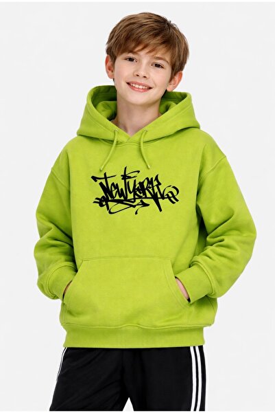 ADA YILDIZ KİDS Момчешка суитшърт в светлозелен цвят, 5–9 години