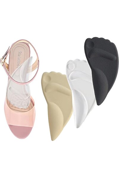 Arabest 3 أزواج من حشوات جل لدعم قوس القدم، 2 في 1 وسادة للقدم الأمامية ونعل ...