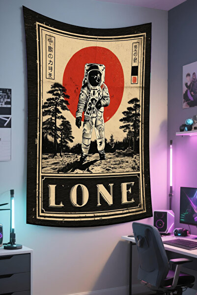 RUGRUMBA Gamer Wall Cloth, Playstation Xbox – Space Themed, High-Quality Fabric, Tapestry Wall Carpet