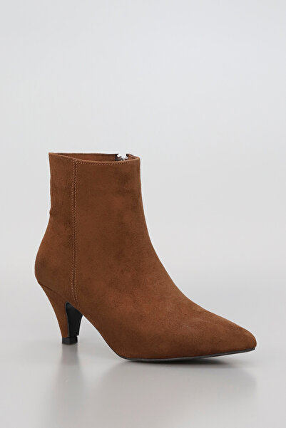 GİNZA SHOES Pier 100 Zippered Hazelnut Heeled Boots