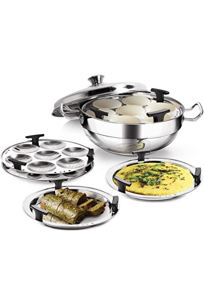 MILTON Pro cook قدر طهي متعدد الاستخدامات من الفولاذ المقاوم للصدأ مع غطاء 26...