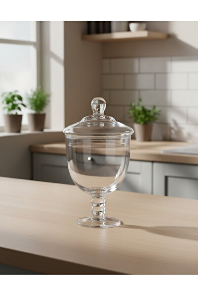 REDTAG Clear Glass Candy Jar With Lid