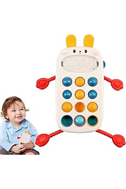 Arabest ألعاب حسية تفاعلية للأطفال، مزودة بخاصية تحريك الأصابع، تصميم أرنب، أ...