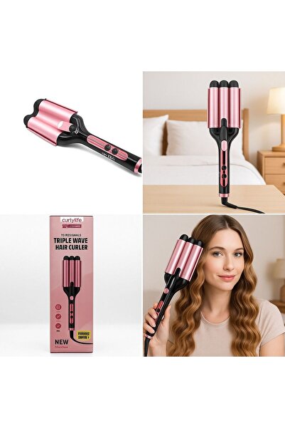 Curly Life Curlylife TB 2110 Led Göstergeli Seramik Su Dalgası WAG Saç Maşası