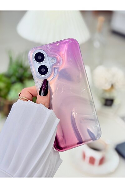 Go Aksesuar iPhone 17 Compatible Shine Saten Color Gradient Shiny Design Sili...