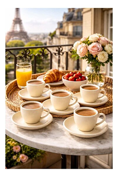 Dania ☕🤍 Elegant porcelain coffee cup set – subtle luxury to enhance your moments 🤍☕