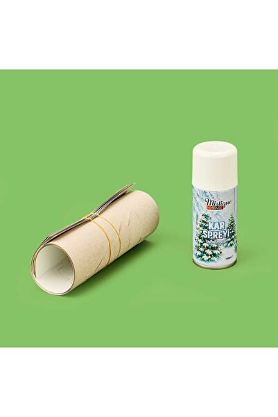 mıstıque home 8 Şablonlu Kar Spreyi - Beyaz - 150 ml