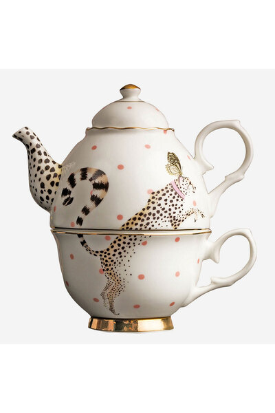 YVONNE ELLEN Animals Beyaz Porselen Çay Fincan Seti 280 Ml