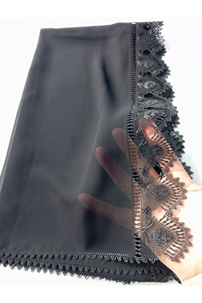 NUMİSTORE İğne oyası siyah renk namaz örtüsü