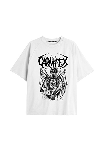 Kalic Studio Carnifex The Script alb unisex tricou