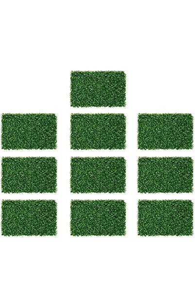 genric ألواح جدارية من العشب الصناعي من ون ديكور - سياجات صناعية، نباتات صناعية بلاستيكية للجدران الخضراء، 10 قطع