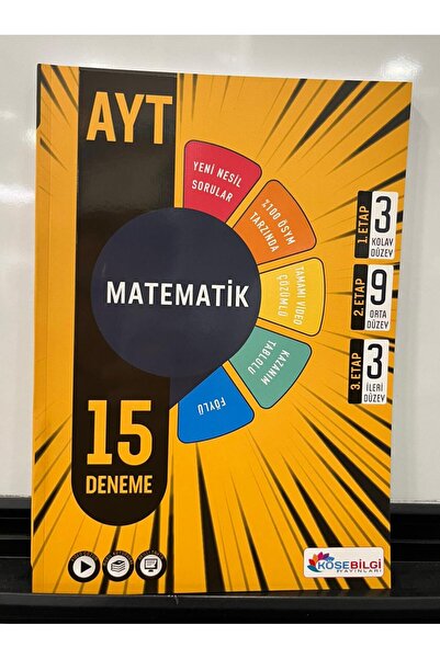 köşebilgi yayınları Köşebilgi Ayt Matematik 15 Branş Denemesi