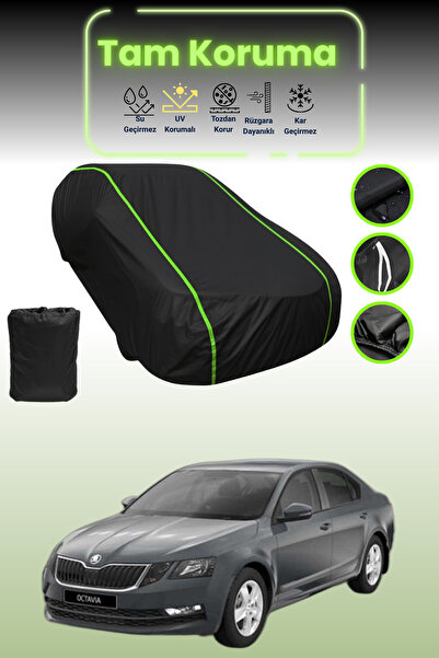 Dokaca Neo غطاء حماية للسيارة من القماش الأسود المتوافق مع سيارة سكودا أوكتاف...