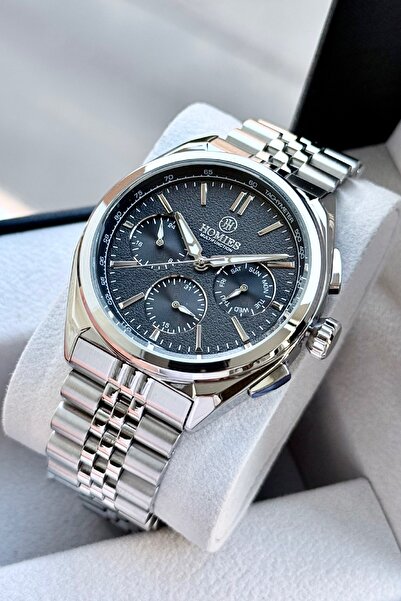 Homies Men's Multifunctional Guaranteed Wristwatch with Steel Calendar and Bracelet Gift Hmb4A2