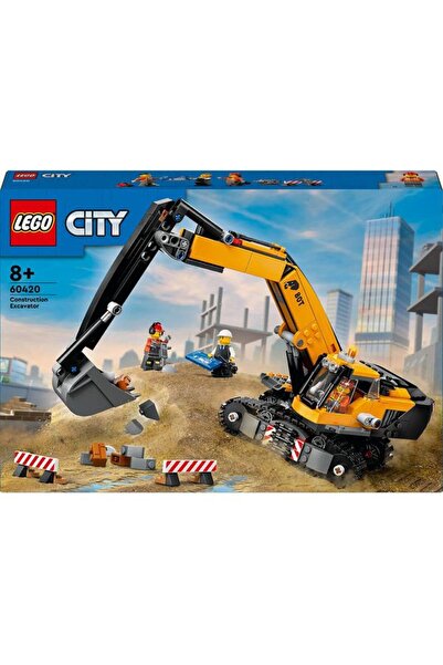 LEGO City: Yellow Construction Excavator 60420, 8 years+, 633 pieces