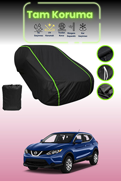 Dokaca Neo غطاء حماية للسيارة من القماش الأسود المتوافق مع نيسان روج سبورت قماش مجدّل