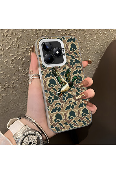 Hontinga حافظة متوافقة مع هاتف Realme Note 50 4G، حافظة صلبة مضادة للسقوط، نم...