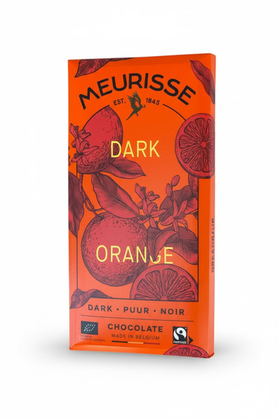 Meurisse Dark & Orange ( Portakallı Bitter ) Organik Belçika Çikolatası 100 G.