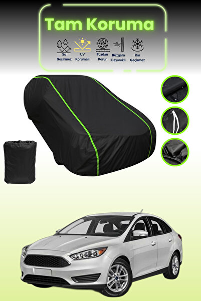 Dokaca Neo غطاء حماية للسيارة من القماش الأسود المتوافق مع سيارة فورد فوكس سي...
