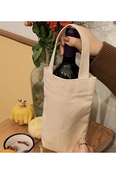 MiniStand Raw Cloth Bottle Bag Compatible with Thermos and Cup – Single Carry...