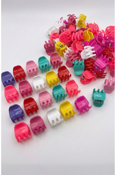 Happyline 20 Pieces Colorful Tiny Buckle Girl Buckle Children's Buckle Clip B...