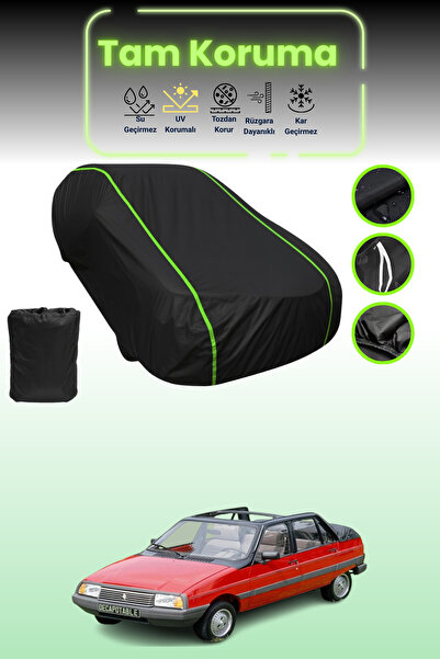 Dokaca Neo غطاء حماية للسيارة من القماش الأسود اللامع قماش مجدّل سيتروين فيزا...