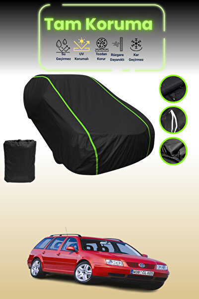 Dokaca Neo Black Neon Corded Fabric Volkswagen Bora Variant 1999 - 2004 Compa...