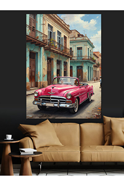 KanvasSepeti Kuba Streets Pictură în ulei de înaltă calitate texturat Canvas ...