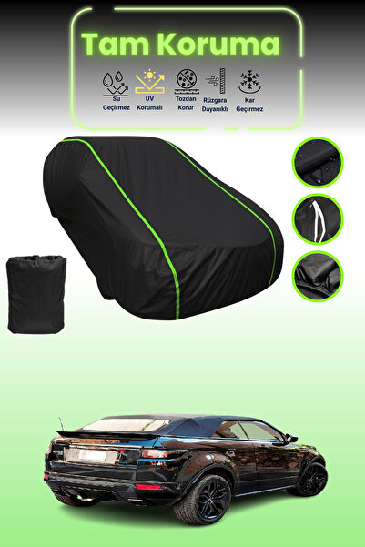 Dokaca Neo غطاء حماية من القماش للسيارة متوافق مع سيارة لاند روفر رينج روفر إيفوك قماش مجدّل باللون الأسود النيون