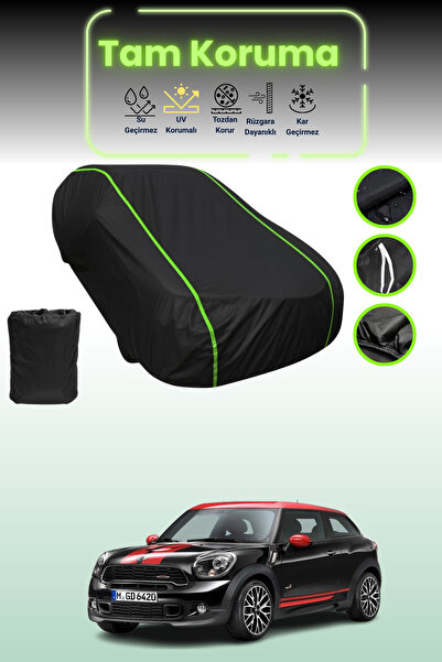 Dokaca Neo غطاء حماية من القماش للسيارة باللون الأسود النيون قماش مجدّل ميني ...