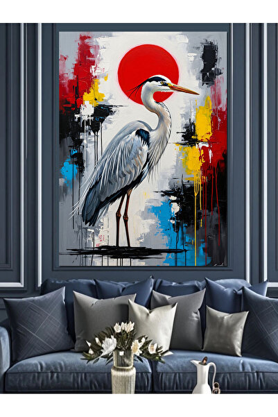 KanvasSepeti Artă japoneză Pictură în ulei de înaltă calitate texturat Pânză ...