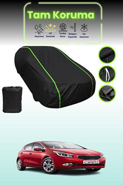 Dokaca Neo غطاء حماية للسيارة من القماش الأسود النيون قماش مجدّل متوافق مع سي...