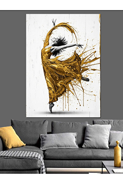 KanvasSepeti Dansatoare Femeie Abstractă Pictură în ulei de înaltă calitate t...