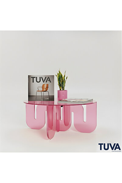 TUVA REKLAM SURREALIS - Şeffaf Pleksi Orta Sehpa | Modern Akrilik Dekoratif S...