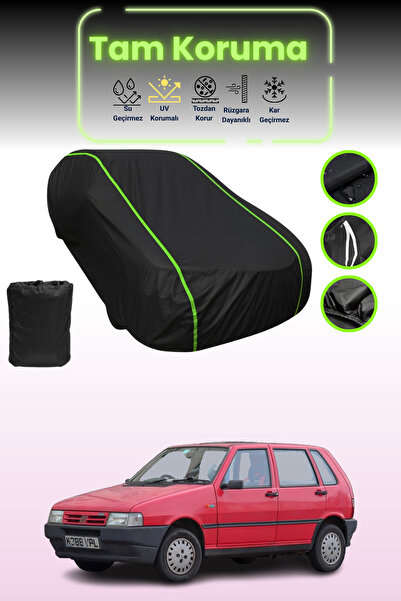 Dokaca Neo غطاء حماية للسيارة من القماش الأسود المتوافق مع سيارة فيات أونو قم...