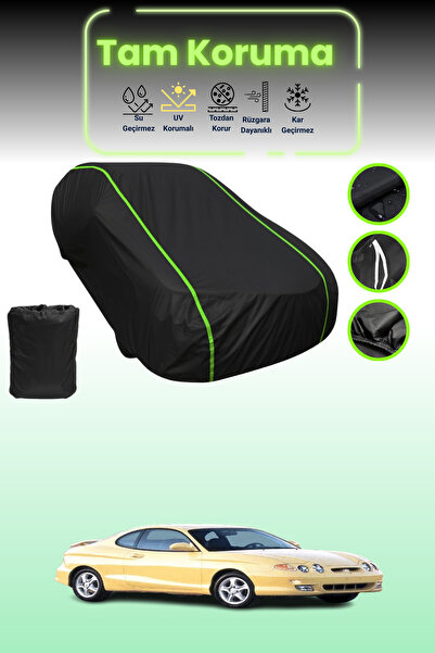 Dokaca Neo غطاء حماية للسيارة باللون الأسود النيون قماش مجدّل هيونداي كوبيه /...