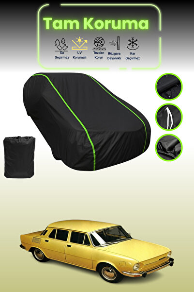 Dokaca Neo غطاء حماية للسيارة من القماش الأسود المتوافق مع سيارة سكودا قماش م...