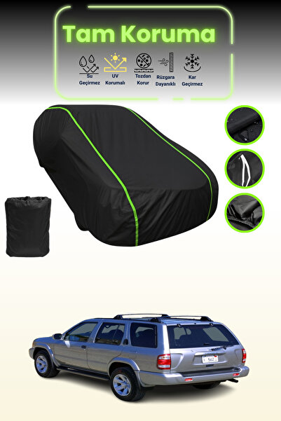 Dokaca Neo غطاء حماية من القماش للسيارة باللون الأسود النيون قماش مجدّل متوافق مع نيسان باثفايندر 2001 - 2005