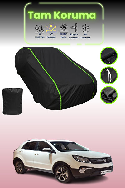 Dokaca Neo غطاء حماية للسيارة باللون الأسود النيون قماش مجدّل متوافق مع سيارة...