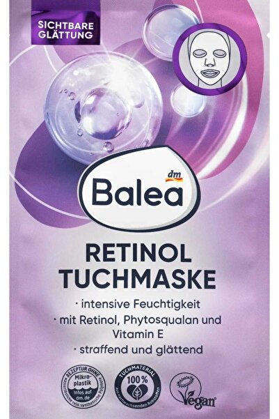 BALEA Retinol içeren yüz maskesi, 1 adet.