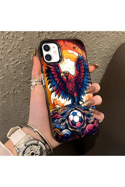 Hontinga حافظة متوافقة مع هاتف iPhone 12، حافظة هاتف صلبة مضادة للسقوط، نمط ا...