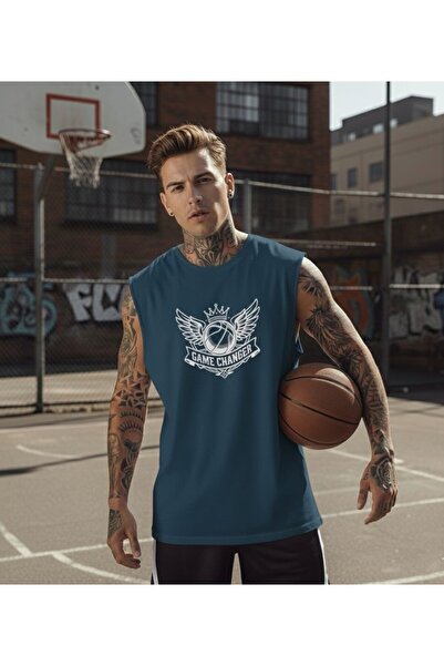BW Bravely Wear Tricou sport fără mâneci pentru bărbați, cu imprimeu GAME CHA...