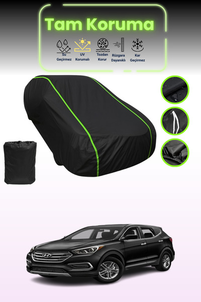 Dokaca Neo غطاء حماية من القماش للسيارة باللون الأسود النيون قماش مجدّل هيوند...