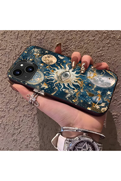 Hontinga حافظة هاتف متوافقة مع iPhone 14 Plus/15 Plus ذات ظهر صلب ومضادة للسق...